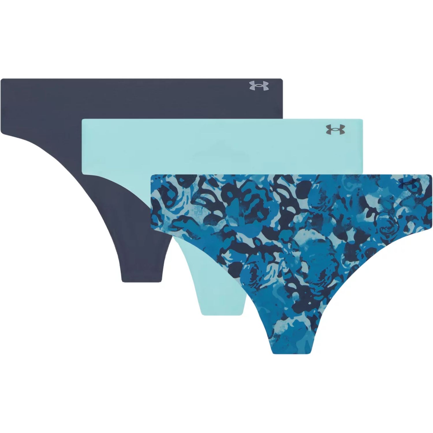 UA PURE STRETCH NO SHOW THONG -PRINT 3PK UA PURE STRETCH NO SHOW THONG -PRINT 3PK