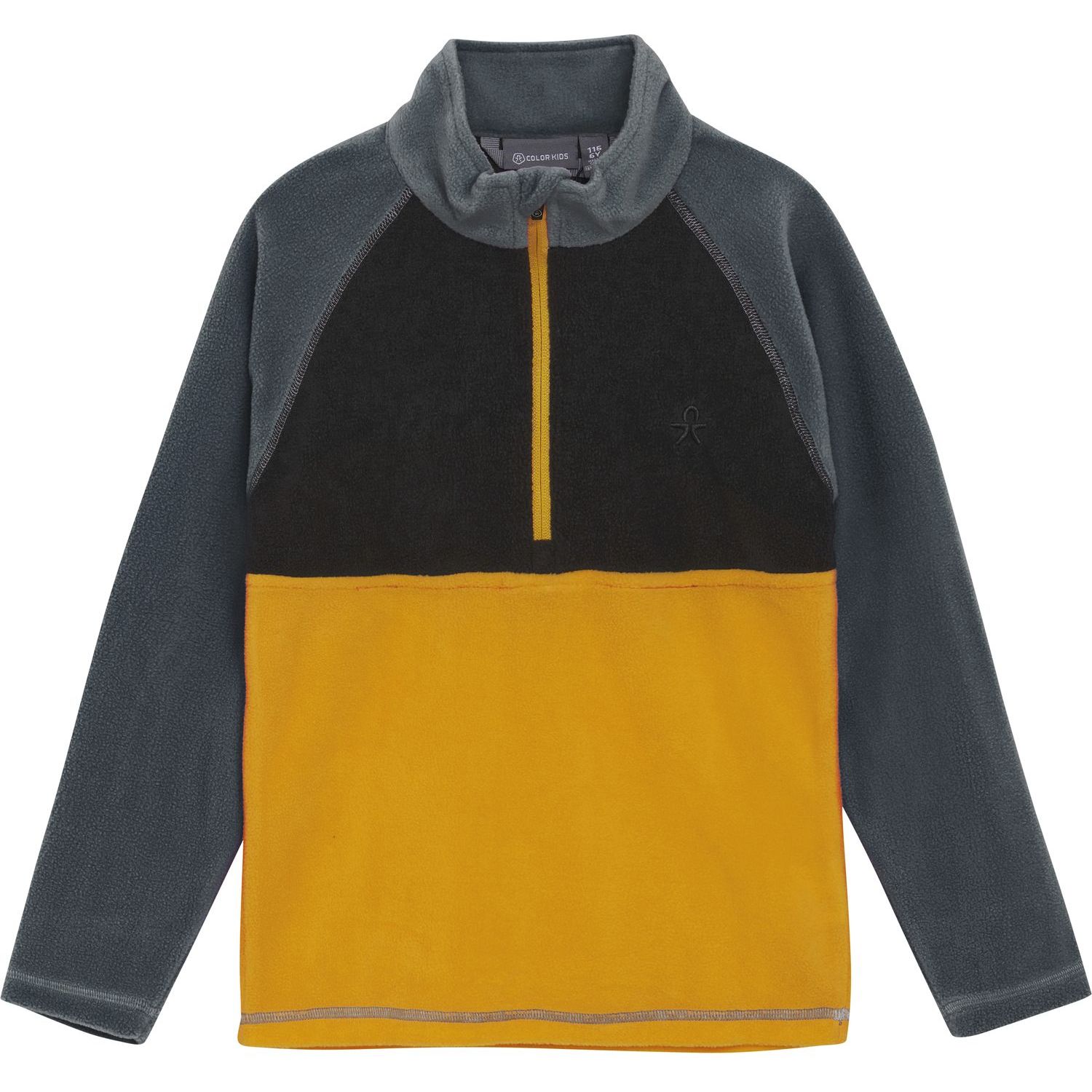 Fleece Pulli Colorblock