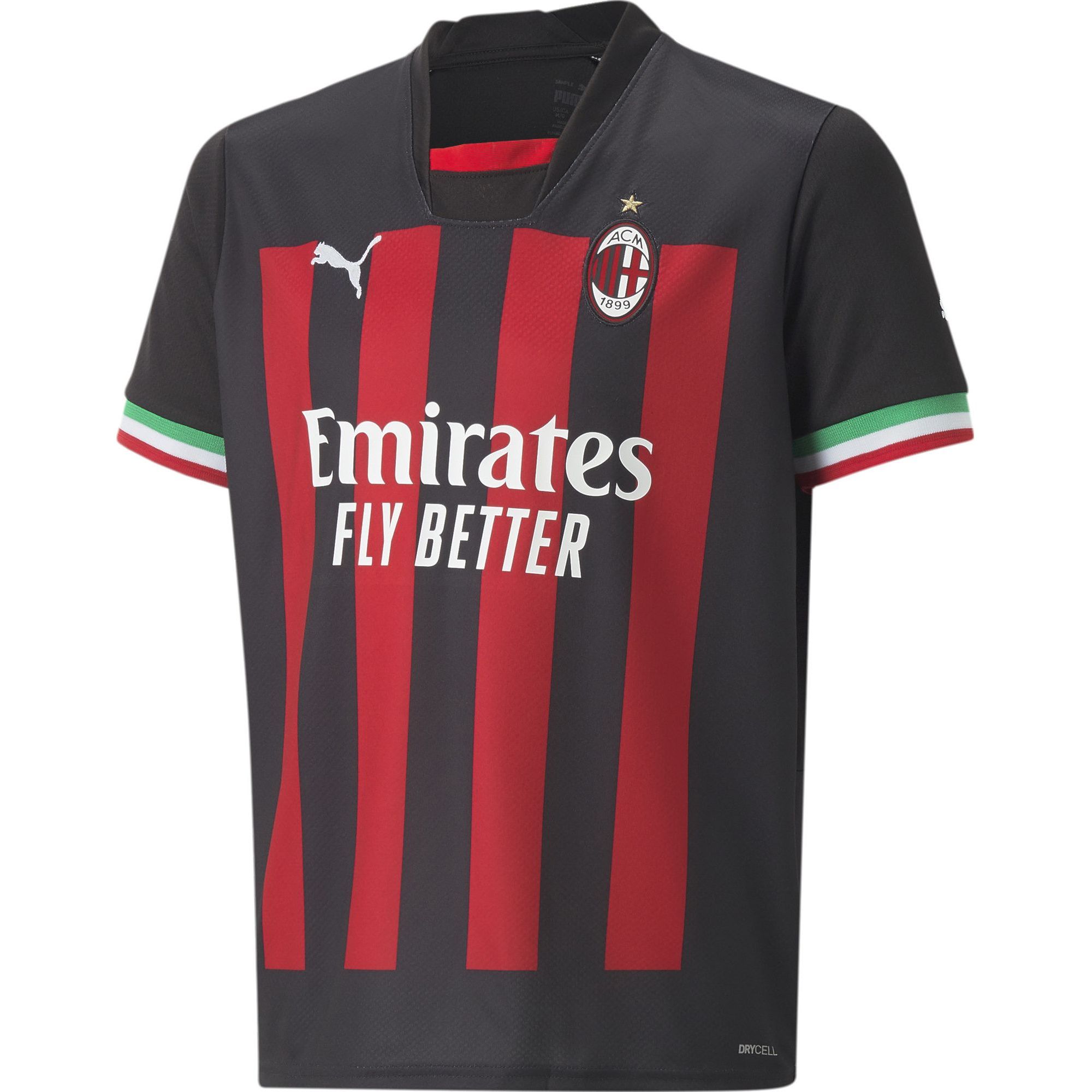 AC Milan 2022/23 ACM Home Kids Jersey Replica JR