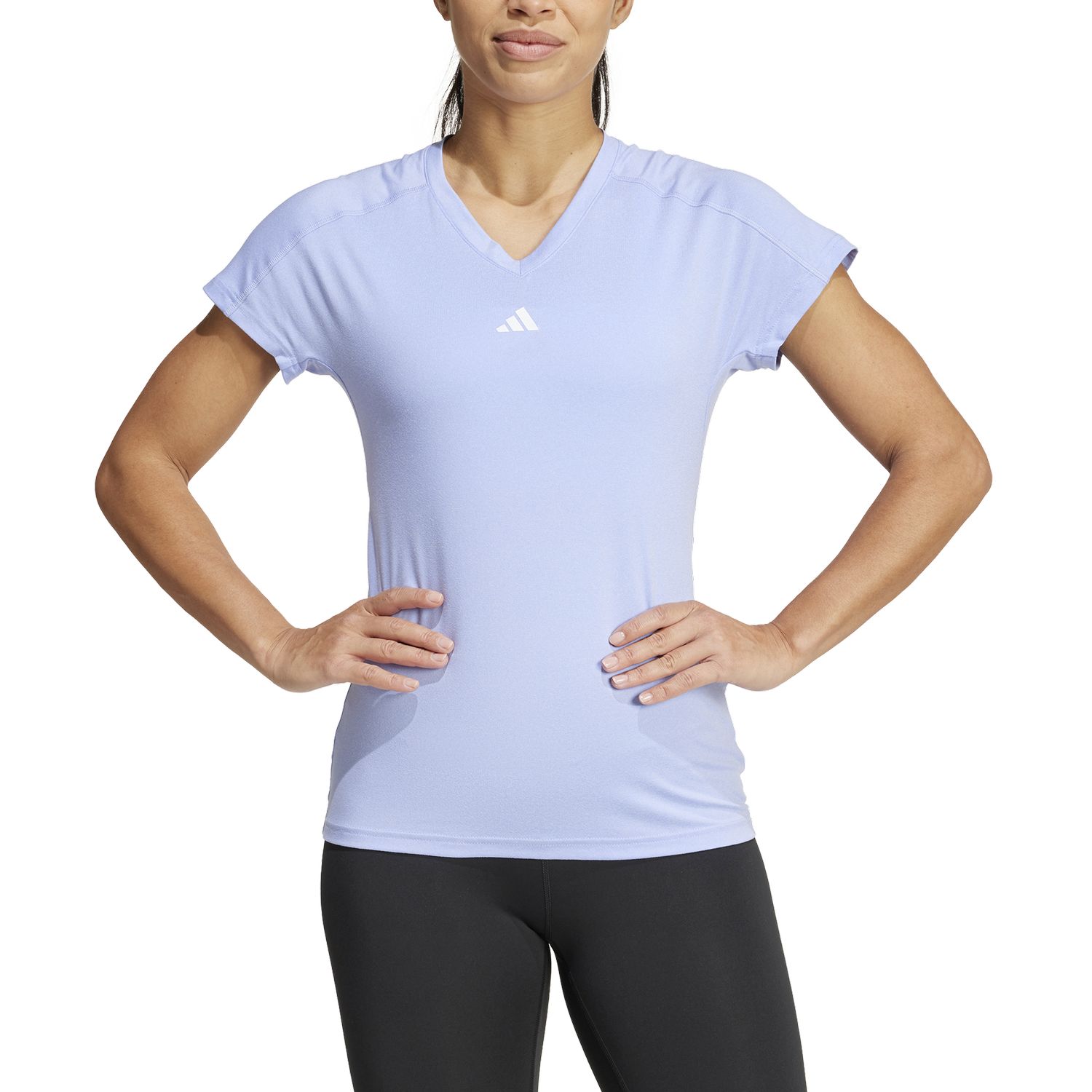 AEROREADY Train Essentials Minimal Branding V-Neck T-Shirt AEROREADY Train Essentials Minimal Branding V-Neck T-Shirt