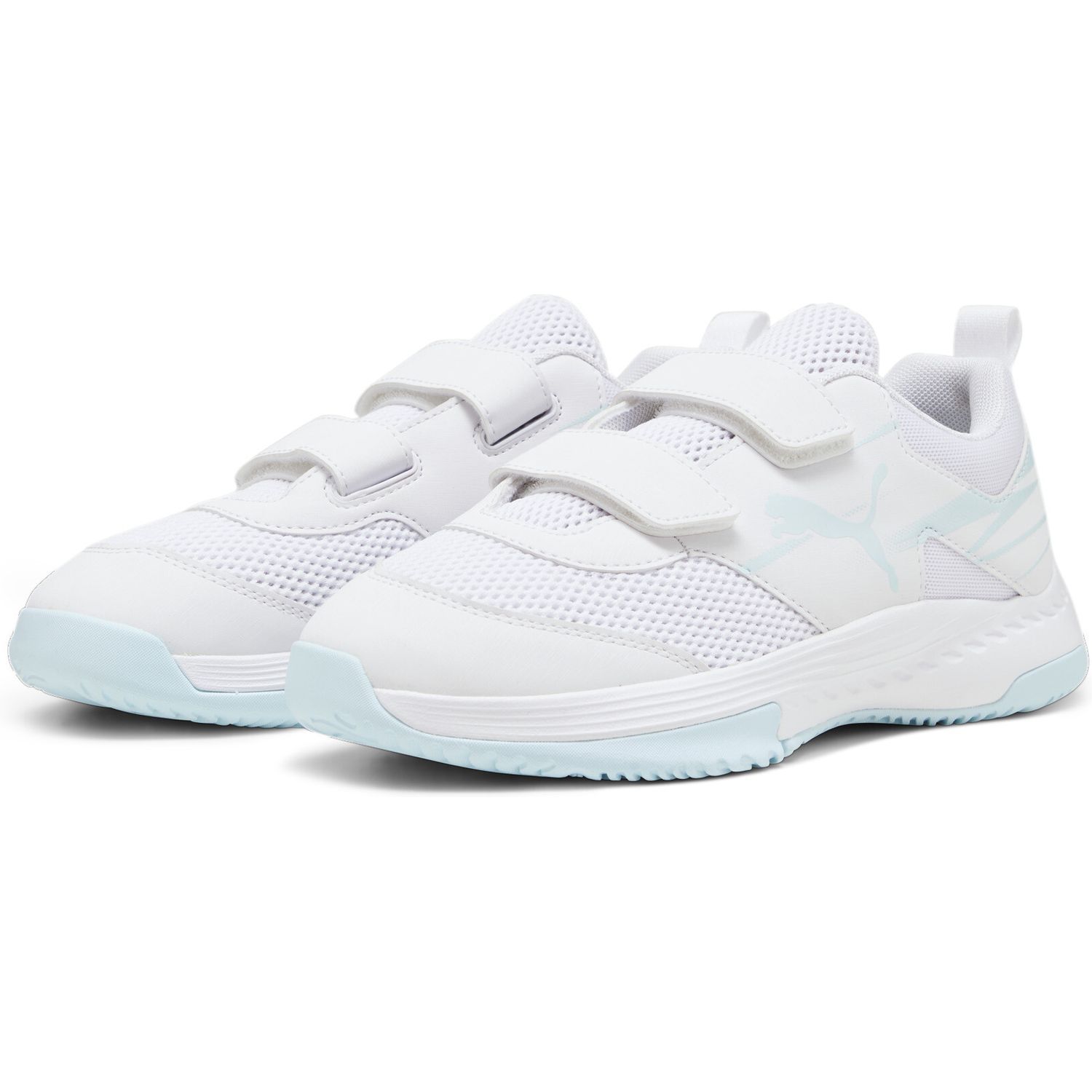 Puma Varion II V Jr Hallenschuhe White-Light Aqua jetzt bei Berger kaufen