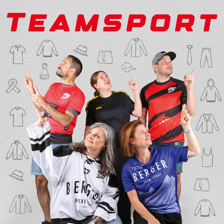 Teamsport bei Berger Schuhe & Sport Teamsport bei Berger Schuhe & Sport