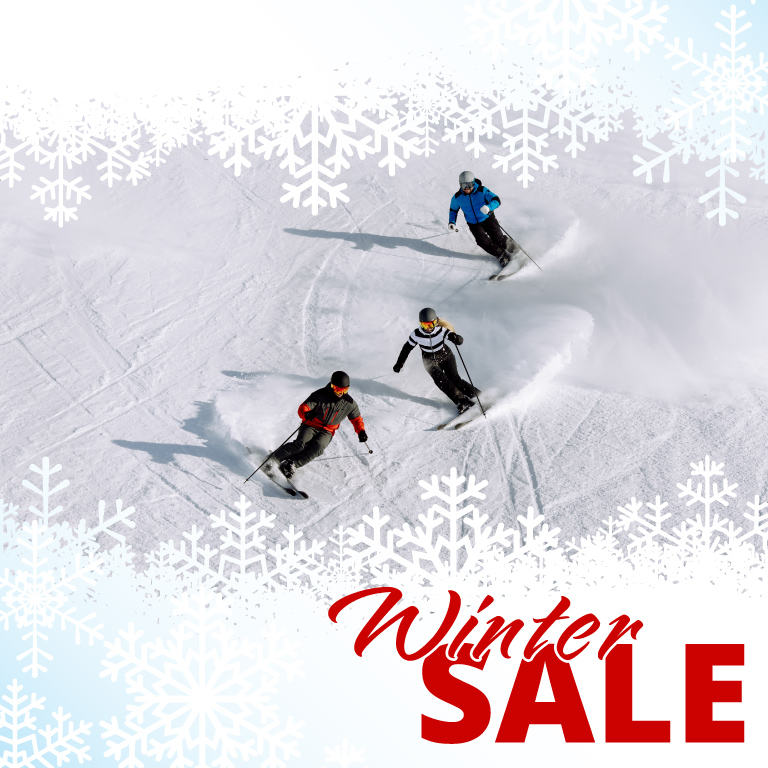 Wintersale Skifahren